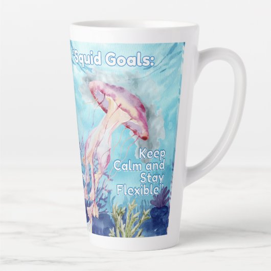 Tasse Latte Objectifs du calmar (Droite)