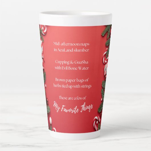 Tasse Latte Objets favoris Acupuncture (Devant)