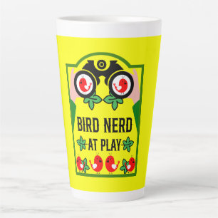 Tasse Latte Observateur d'oiseaux original unique