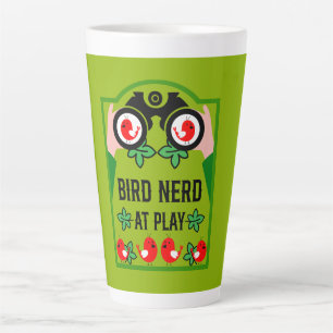 Tasse Latte Observateur d'oiseaux original unique