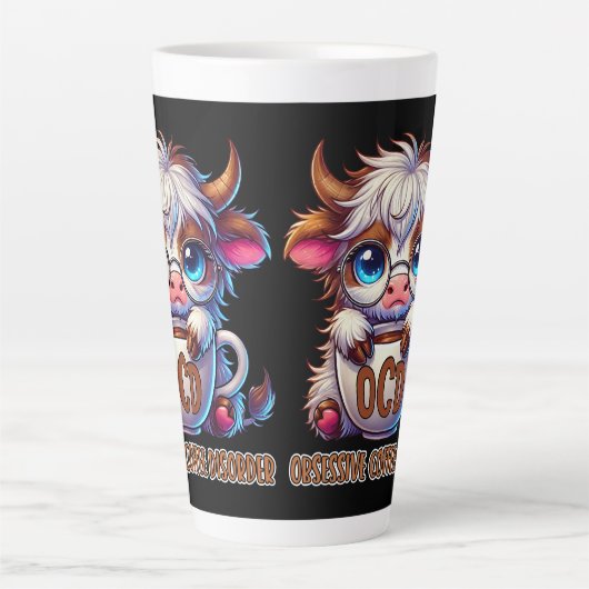 Tasse Latte Obsessive Coffee Disorder  (Devant)