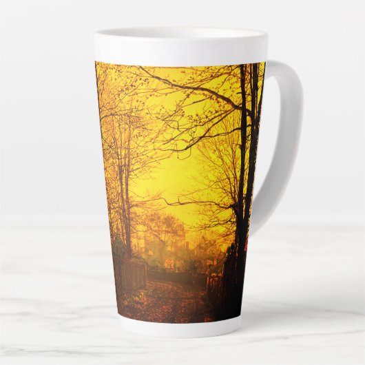 Tasse Latte October Afterglow John Atkinson Grimshaw (Angle droit)