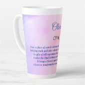 Tasse Latte Octobre Birthstone Opal conception (Angle gauche)