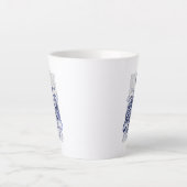 Tasse Latte Octopus bleu (Devant)