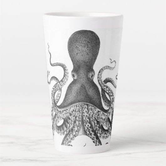 Tasse Latte Octopus d'impression Vintage (Devant)