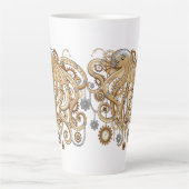 Tasse Latte Octopus Steampunk Surreal Retro Style Machine (Devant)