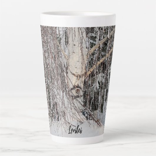 Tasse Latte OEil de Birch en pleurs (Devant)