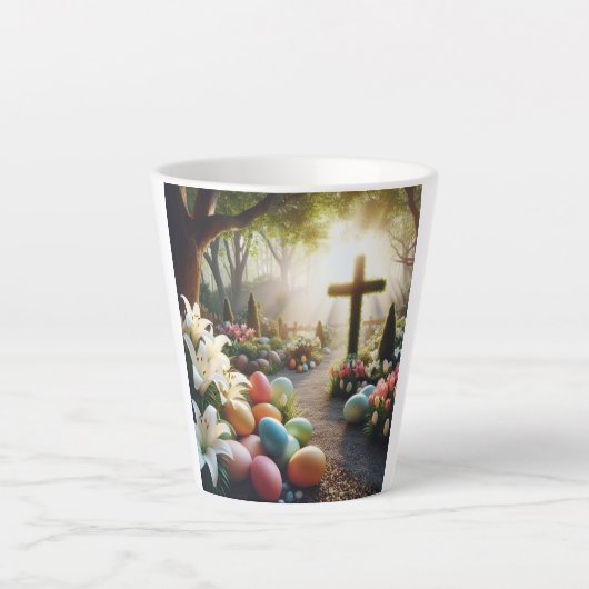 Tasse Latte OEuf de Pâques/Lilly (Devant)