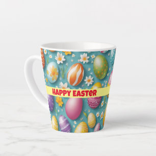 Tasse Latte Oeufs branchés Collection de Pâques