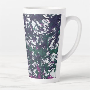 Tasse Latte Œuvres d'art en marbre violet, vert, rose