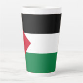 Tasse Latte officiellement le drapeau de l'État de Palestine (Devant)