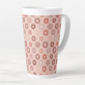 Tasse Latte Ogee Boho fleurs (Angle droit)
