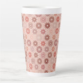 Tasse Latte Ogee Boho fleurs (Devant)