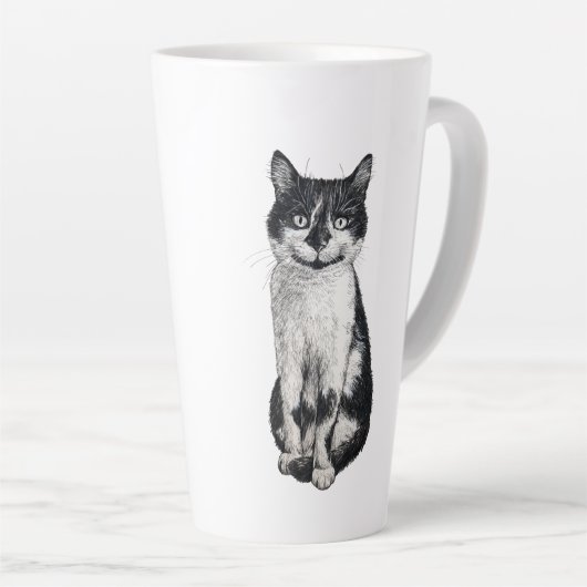 Tasse Latte Ogie le chat (Angle droit)