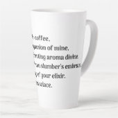 Tasse Latte Oh café, (Angle droit)