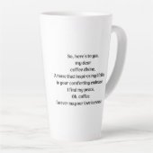 Tasse Latte Oh café, (Angle droit)