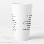 Tasse Latte Oh café, (Devant)