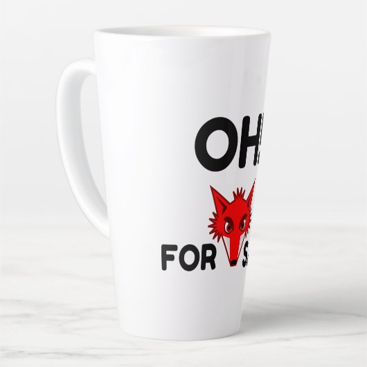 Tasse Latte Oh For Fox Sake (Angle gauche)