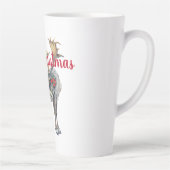 Tasse Latte Oie de Noël avec un accueil personnalisé (Droite)