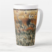 Tasse Latte Oies et canards (Angle droit)