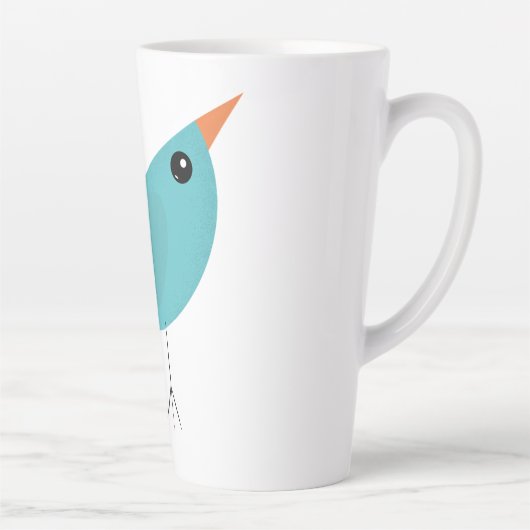 Tasse Latte Oiseau (Droite)