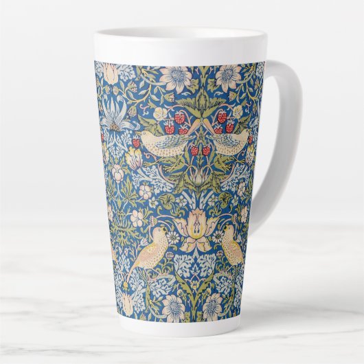 Tasse Latte Oiseau Art Nouveau Design (Angle droit)