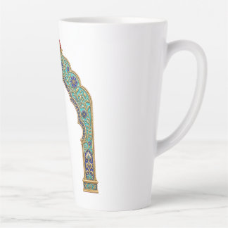 Tasse Latte Oiseau Bijou Turquoise | Inspiré de la Perse