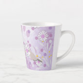 Tasse Latte Oiseau botanique Nature florale (Droite)