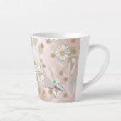 Tasse Latte Oiseau botanique Nature florale (Droite)