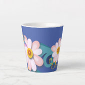 Tasse Latte Oiseau coloré (Devant)