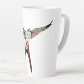 Tasse Latte Oiseau de Wingspan (Angle droit)