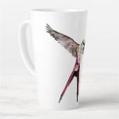 Tasse Latte Oiseau de Wingspan (Angle gauche)