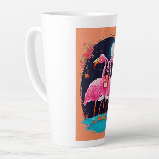Tasse Latte Oiseaux (Angle gauche)