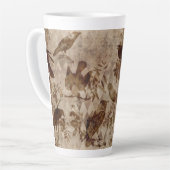 Tasse Latte Oiseaux (Angle gauche)