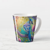 Tasse Latte Oiseaux d'Imaginaire Jay bleu (Angle droit)