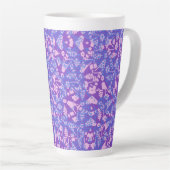 Tasse Latte Oiseaux Et Fleurs (Angle droit)