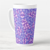 Tasse Latte Oiseaux Et Fleurs (Angle gauche)