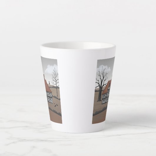 Tasse Latte Old Crow Manor (Devant)