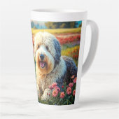 Tasse Latte Old English Sheepdog (Angle droit)