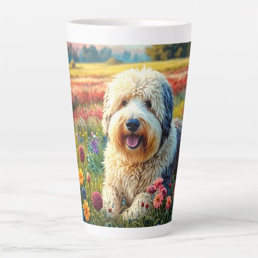 Tasse Latte Old English Sheepdog (Devant)