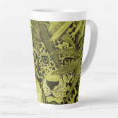 Tasse Latte Olive Leopard  (Angle droit)