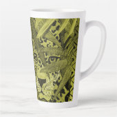 Tasse Latte Olive Leopard  (Droite)