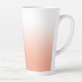 Tasse Latte Ombre de pêche personnalisée (Droite)