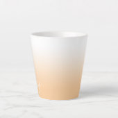 Tasse Latte Ombre de pesée de lumière personnalisée (Devant)