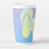 Tasse Latte Ombre Flip Flop été (Devant)