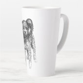 Tasse Latte Ombres Douces d'Hiver (Angle droit)