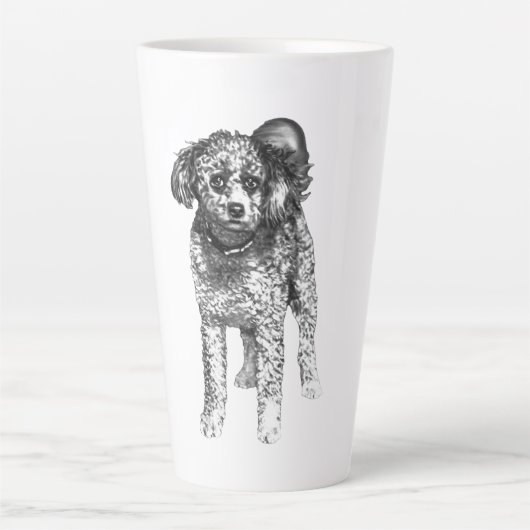 Tasse Latte Ombres Douces d'Hiver (Devant)