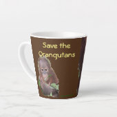 Tasse Latte Omry Orangutan - star de cinéma (Angle gauche)