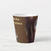 Tasse Latte Omry Orangutan - star de cinéma (Devant)