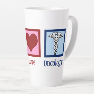 Tasse Latte Oncologue Bureau d'oncologie Peace Love